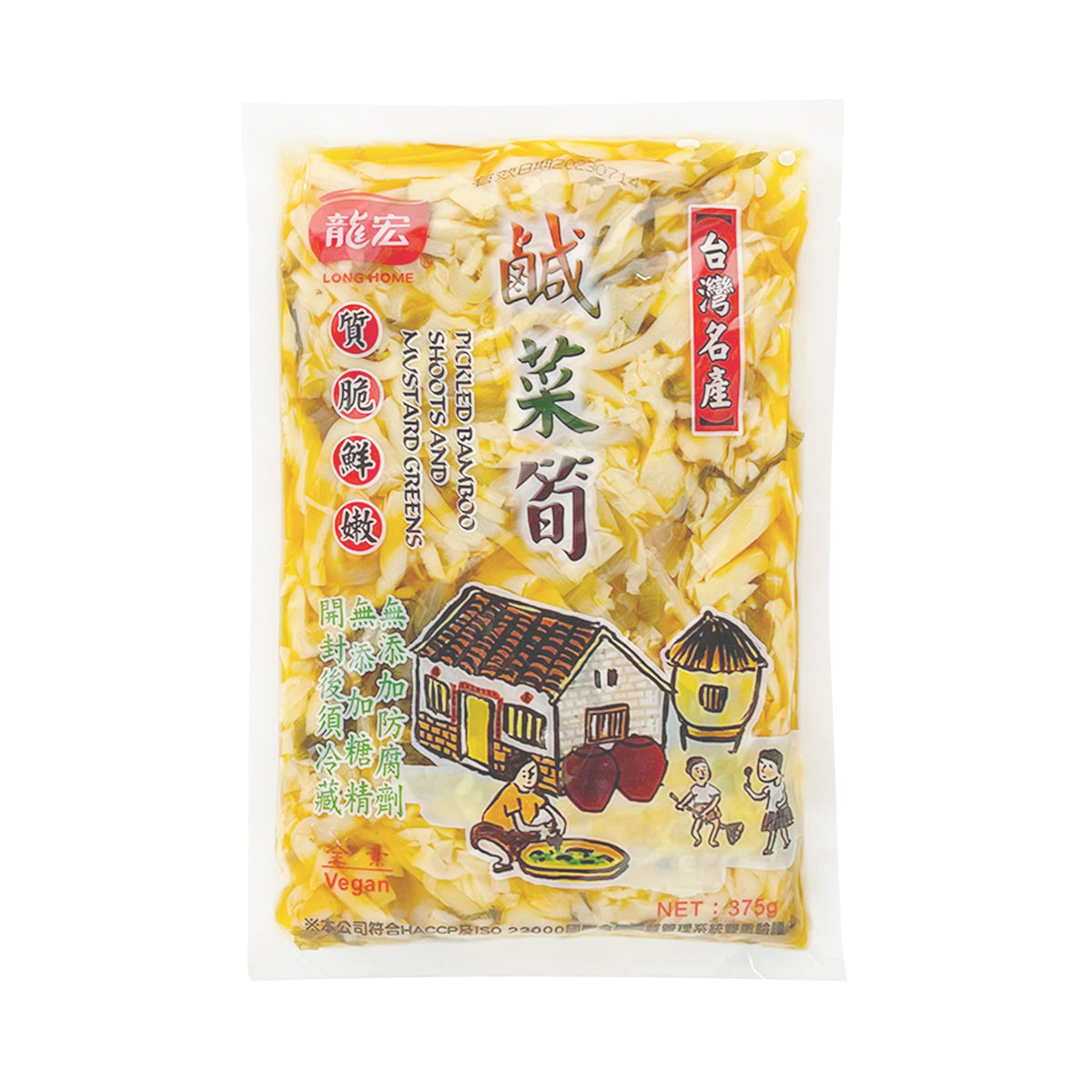 龍宏  LONG HOME 鹹菜筍 375g(保質期:2025/04/22)